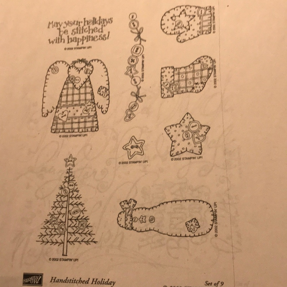 Stampin up. Hand stitched holiday. 2002